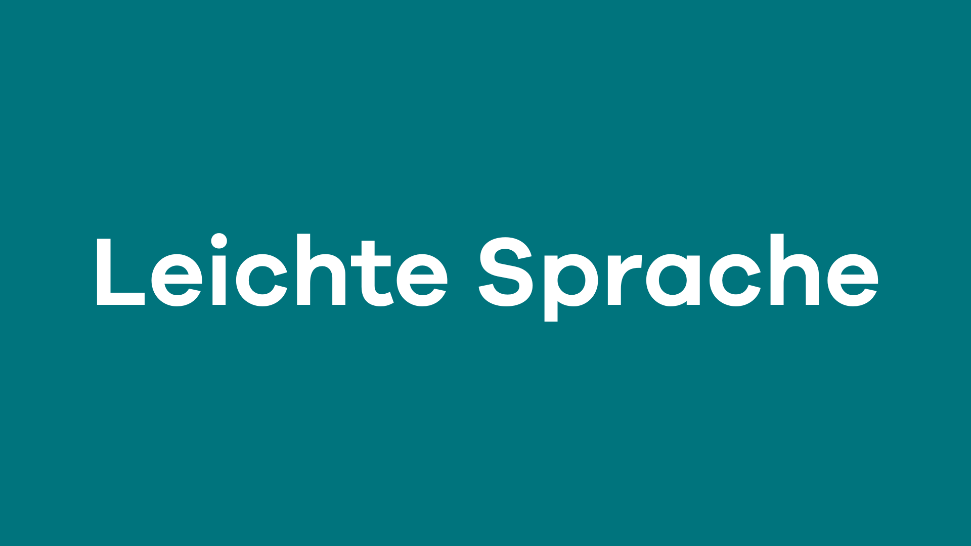 Leichte Sprache