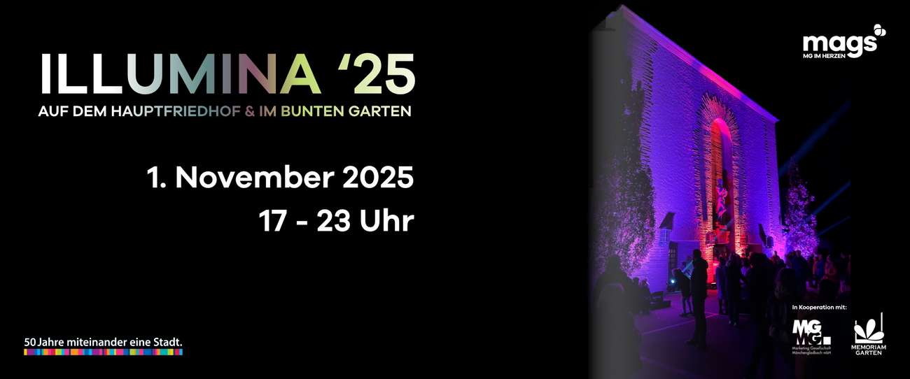Illumina 2025 auf dem Hauptfriedhof und im Bunten Garten.