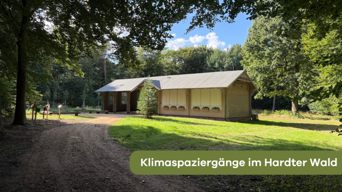 Die Waldschule liegt idyllisch auf einer Lichtung im Hardter Wald.