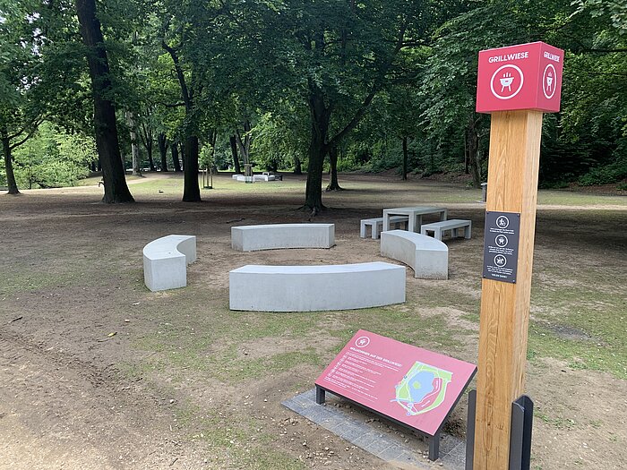 Neues Grillmobiliar aus Beton in MG-Stadtwald